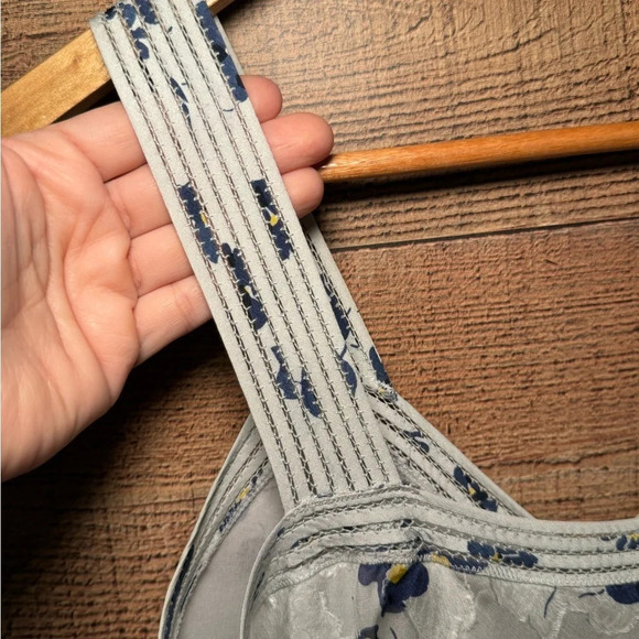 🌻 Derek Lam 10 Crosby Silk Tiered Midi Dress Lt Gray Women's sz 2 Floral Wedding - Picture 8 of 10